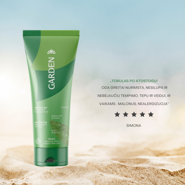Organinis Aloe Vera gelis kūnui