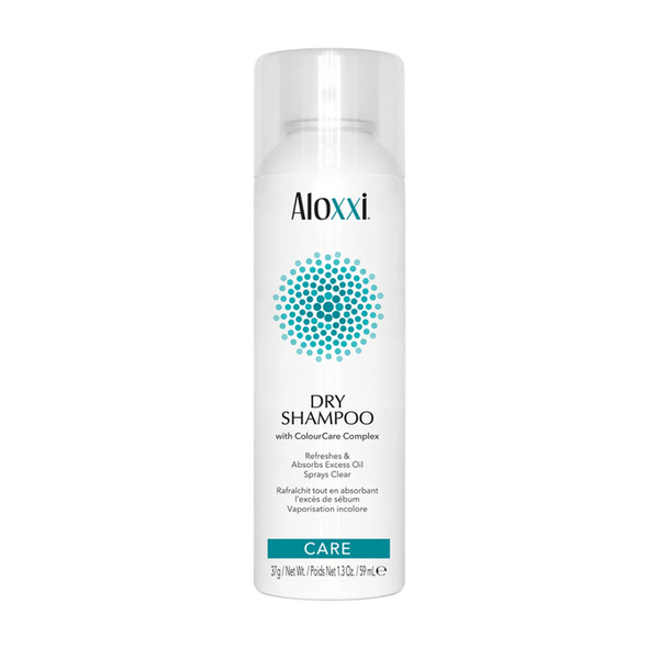 Kelioninio dydžio Aloxxi sausas šampūnas – lengva dulksna, kuri atgaivina plaukus be baltų likučių ir suteikia purumo. Su UV apsauga, tinka net tamsiems plaukams.
