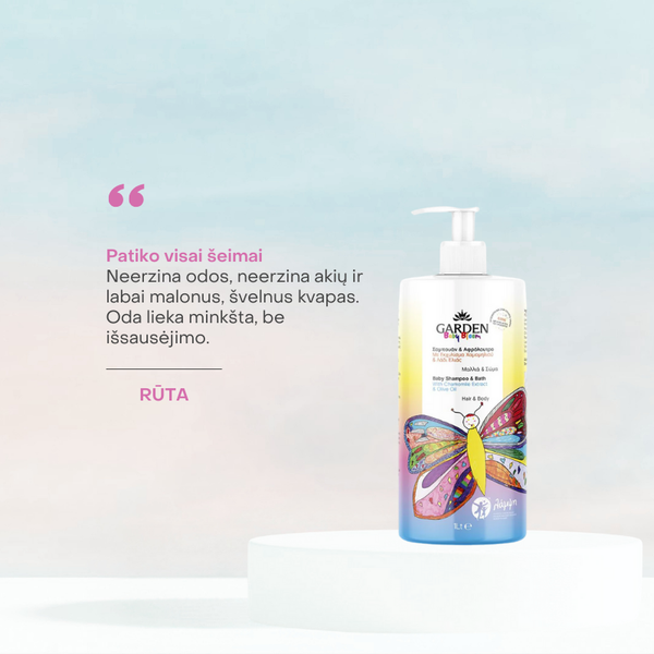 Baby Bloom švelnus šampūnas ir kūno prausiklis vaikams