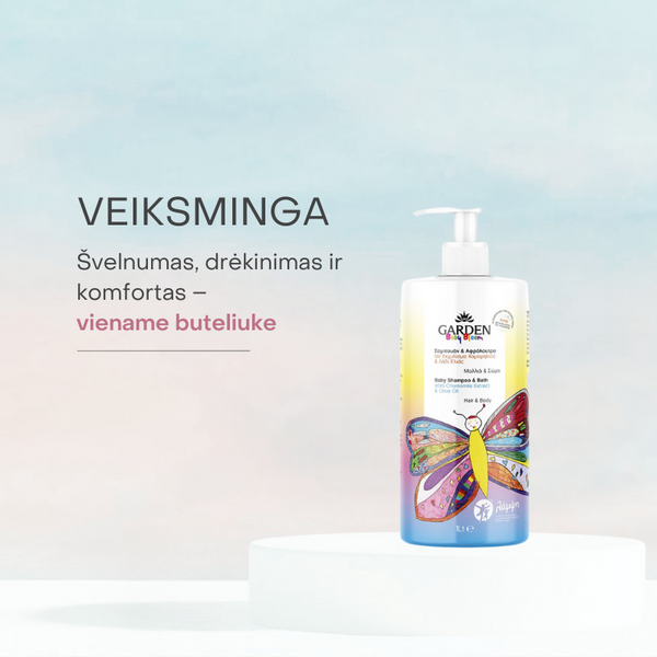Baby Bloom švelnus šampūnas ir kūno prausiklis vaikams