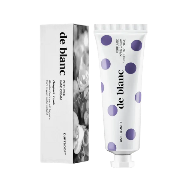 Duft&Doft De Blanc Niche perfume rankų kremas 50ml su kamšteliu.