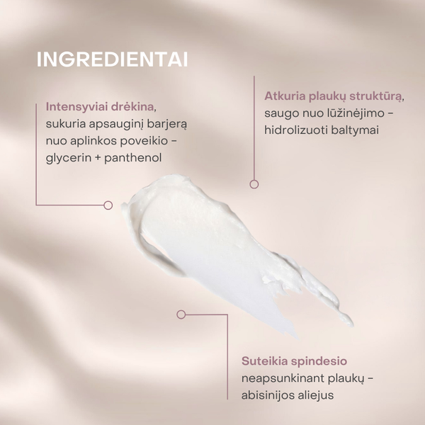 Essentiel Keratin Glow glotninamoji kaukė