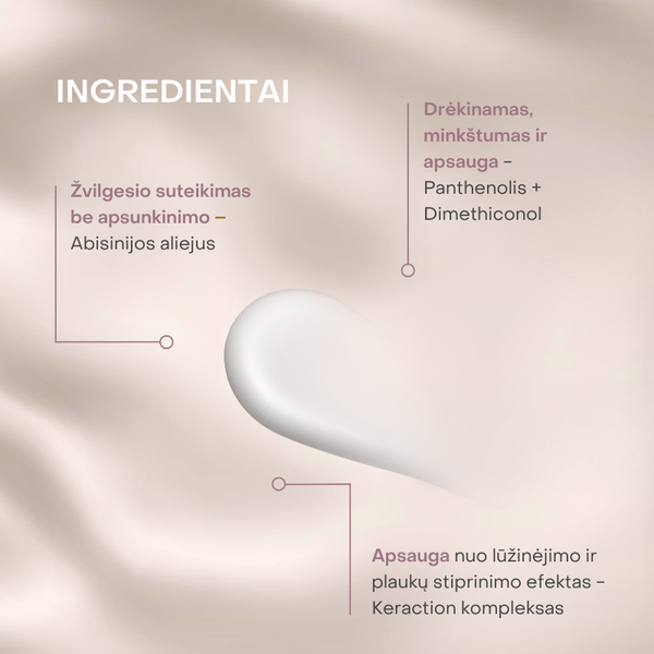Essentiel Keratin Glow glotninamasis šampūnas