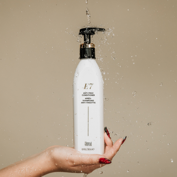 E7 Anti-Frizz prabangus šampūnas nuo pasišiaušiusių plaukų