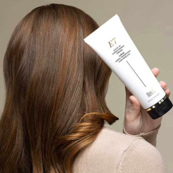 E7 Anti-Frizz nenuplaunamas kremas nuo pasišiaušiusių plaukų