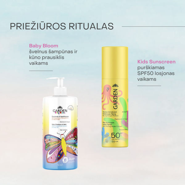 Baby Bloom švelnus šampūnas ir kūno prausiklis vaikams