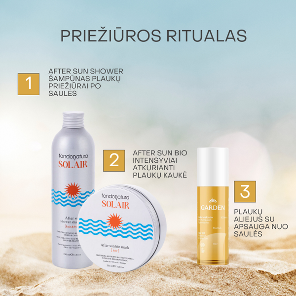 Plaukų aliejus su apsauga nuo saulės