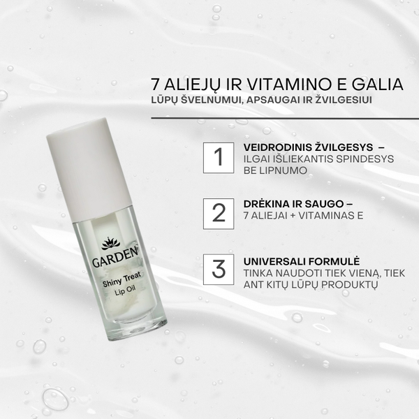 Shiny Treat lūpų aliejus su vitaminu E