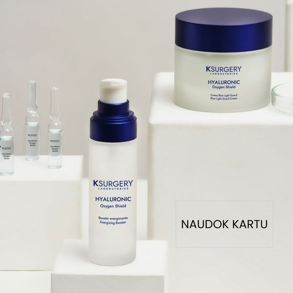 KSurgery Oxygen shield rutina: veido kremas, veido serumas, ampulės
