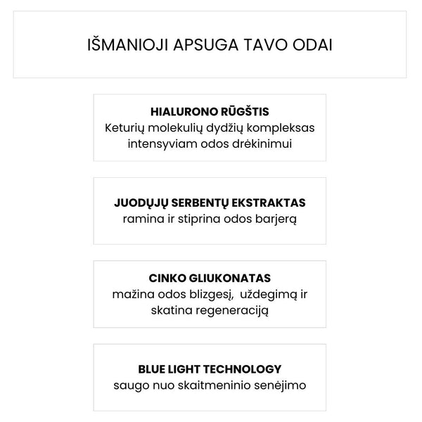 KSurgery Oxygen shield veido kauke su hialurono r8g6timi, antioksidantais, cinku, blue light technology