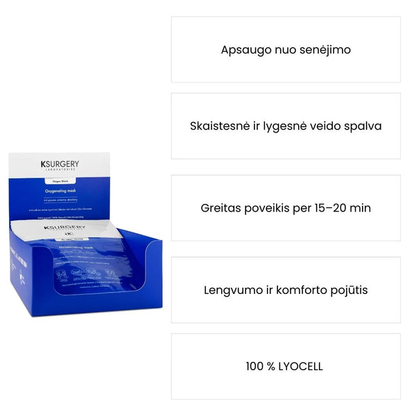 KSurgery Oxygen shield veido kauke skaistesne oda, apsauga. nuo melynos 6viesos