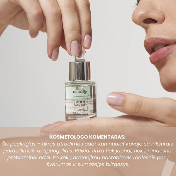 KSurgery Smooth veido pilingas kosmetologo rekomendacija