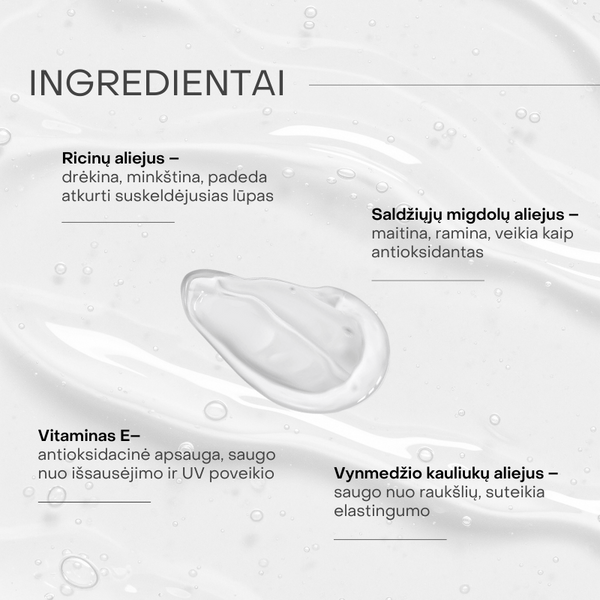 Shiny Treat lūpų aliejus su vitaminu E