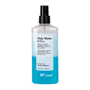 Maad Holy Water Bi-Phase dvifazis purškiklis plaukams, 200ml – Ocean Breeze kvapas, mėlynos spalvos skystis