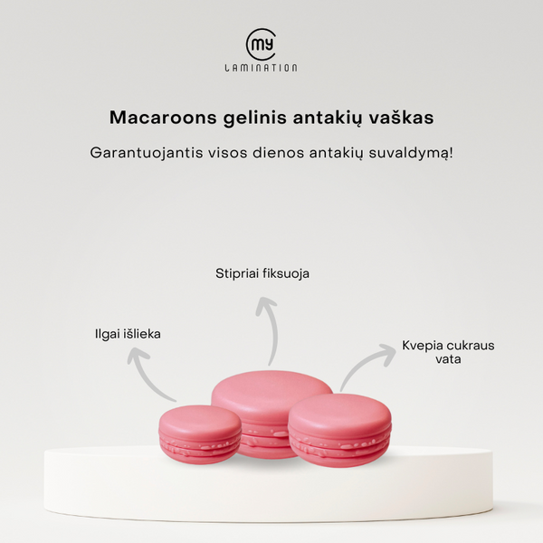 Macaroon Brow Wax gelinis antakių vaškas