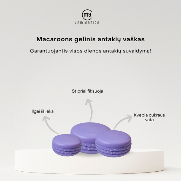 Macaroon Brow Wax gelinis antakių vaškas