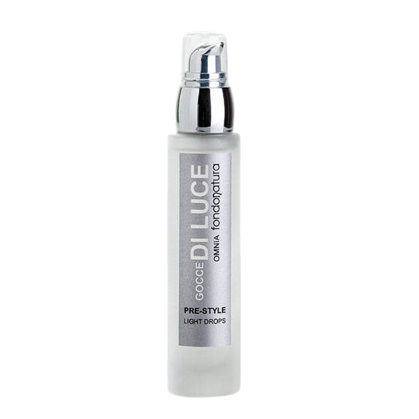 Fondonatura Gocce Di Luce Light Drops – intensyvaus blizgesio suteikiantis serumas storiems, nepaklusniems ir porėtiems plaukams su argano aliejumi.