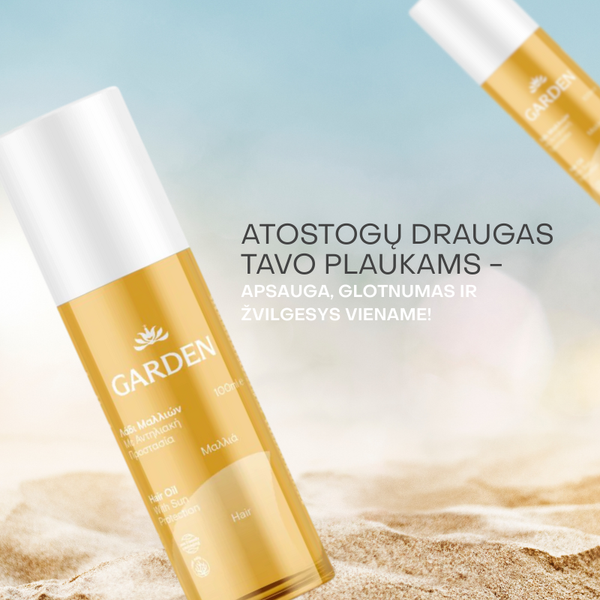 Plaukų aliejus su apsauga nuo saulės