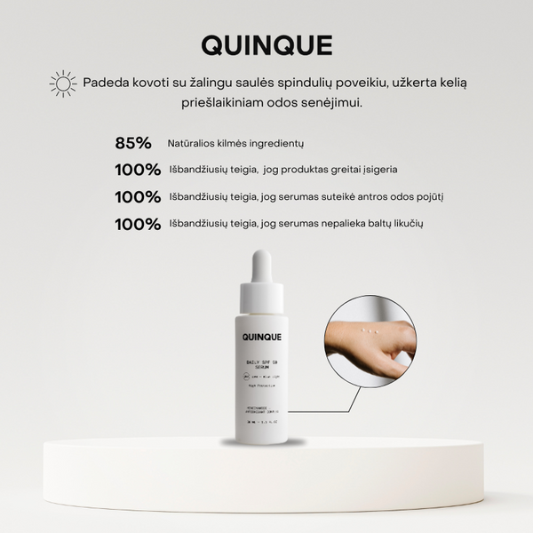 Kasdienis SPF 50 apsauginis veido serumas