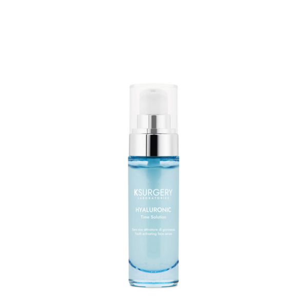 KSurgery Time Solution Youth Activating veido serumas  su hialuronu ir jūriniu kolagenu 30ml buteliuke.