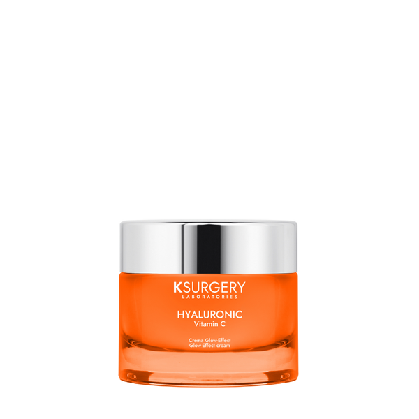 KSurgery Vitamin C Glow-Effect Kremas su vitaminu C ir hialurono rūgštimi 50ml indelyje.