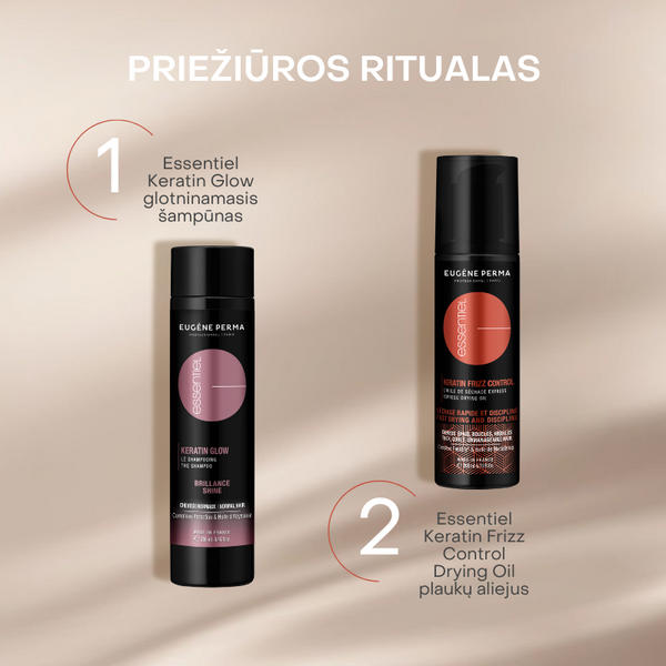 Essentiel Keratin Frizz Control Drying Oil plaukų aliejus