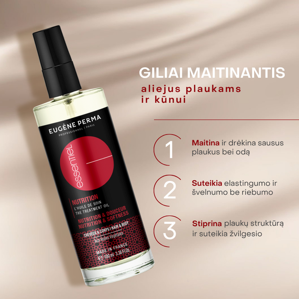 Essentiel Keratin Nutrition maitinamasis aliejus
