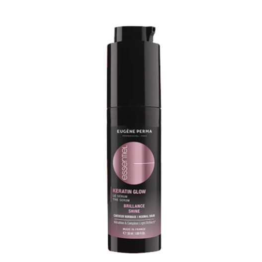 Eugene Perma Essentiel Keratin Glow glotninamasis serumas 50ml su dozatoriumi.
