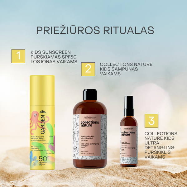 Kids Sunscreen purškiamas SPF50 losjonas vaikams