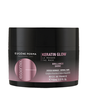 Eugène Perma Essentiel Keratin Glow kaukė 150 ml – plaukų glotninamoji kaukė, suteikianti intensyvų žvilgesį, elastingumą ir švelnumą normaliems plaukams