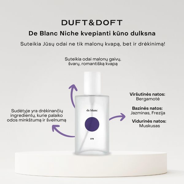 De Blac Niche kvepianti kūno dulksna