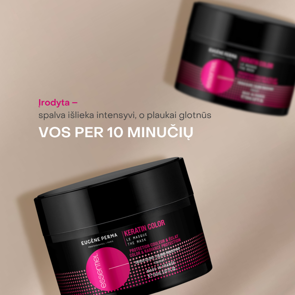 Essentiel keratin color dažytų plaukų kaukė