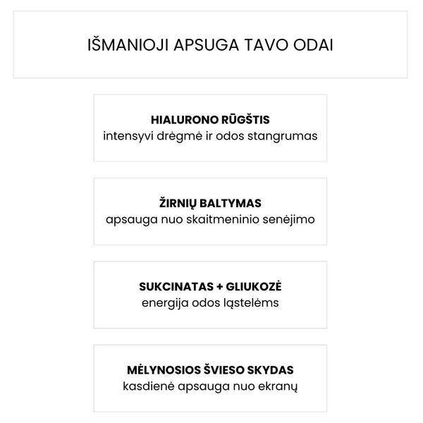 KSurgery Oxygen shield veido ampulės su hialuronu, žirnių baltymais, sukcinatu, gliukoze ir apsauga nuo mėlynosios šviesos