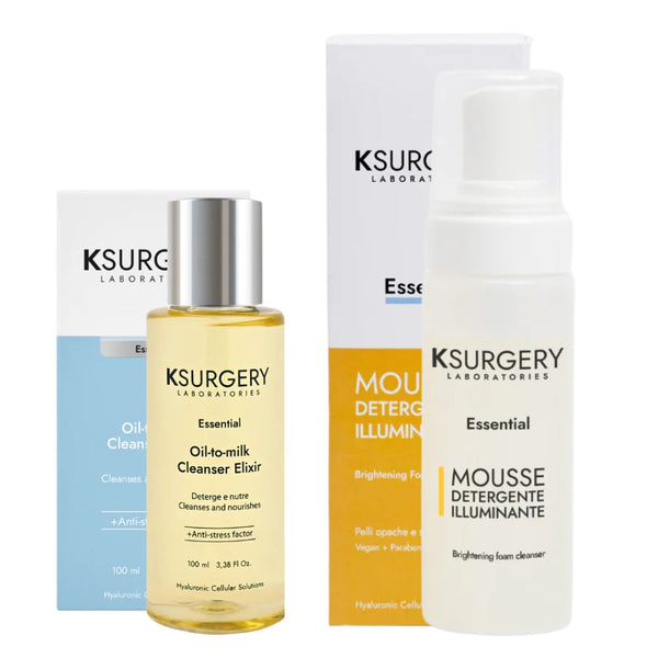 KSurgery valymo aliejus plius šviesinančios putos pavargusiai, skaistuma praradusiai odai