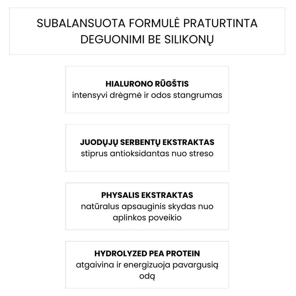 Oxygen shield veido serumas su hialurono rūgštimi, antioksidantai, apsaugos skyrų ir hydrolizuotais proteinais