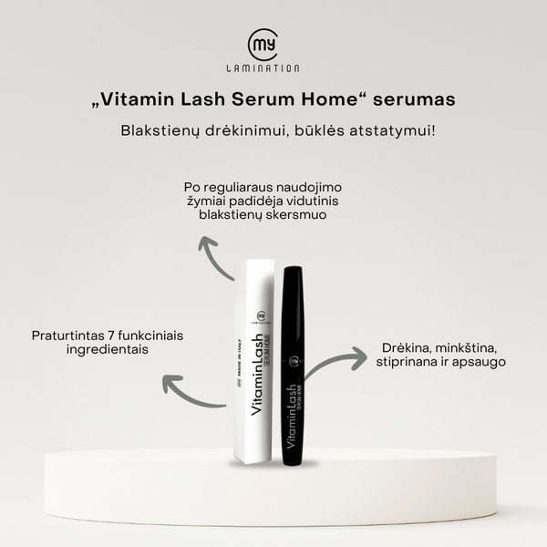 Vitamin Lash Serum Home antakių ir blakstienų serumas