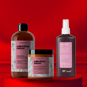 Plauku prierziuros rinkinis Eugene perma collections nature sampunas, kauke ir Maad squilre