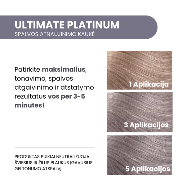 InstaBoost™ ultimate platinum spalvos atnaujinimo kaukė