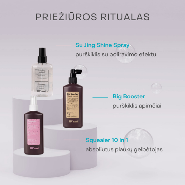 Maad Su Jing Shine Spray su poliravimo efektu